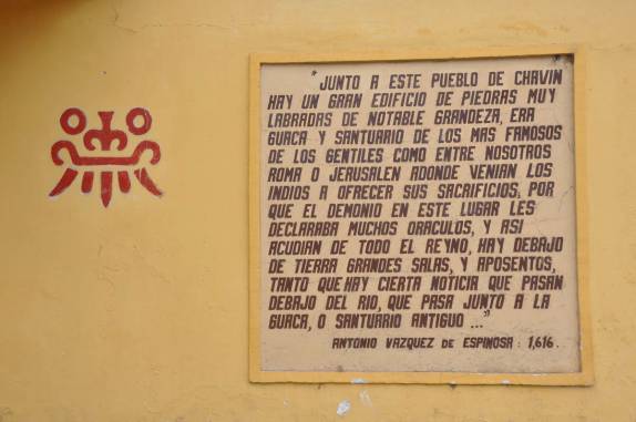 Relato espanhol do início do séc XVII sobre as ruínas de Chavin, na região de Huaraz, no Peru